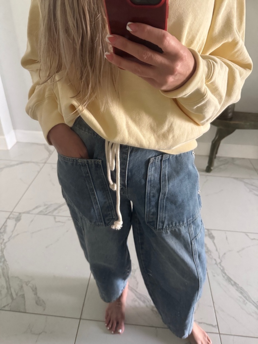 NEW ITEM 🩷 Amber & Aaron Barrel jeans - Picture 3 of 5